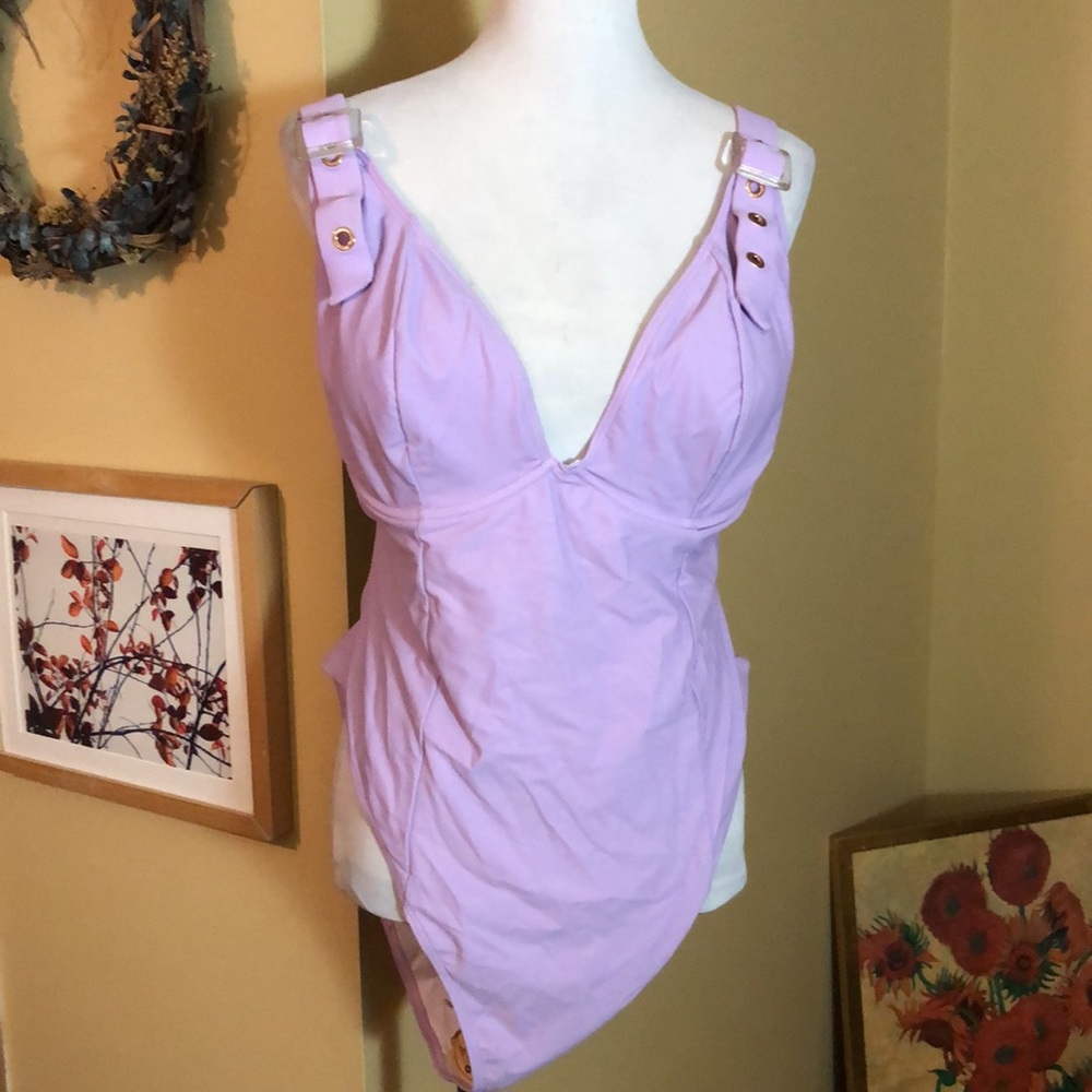 FASHION TO FIGURE Tabatha Majors Size 3 (3X) Lavender Purple Gold HW $138 NEW